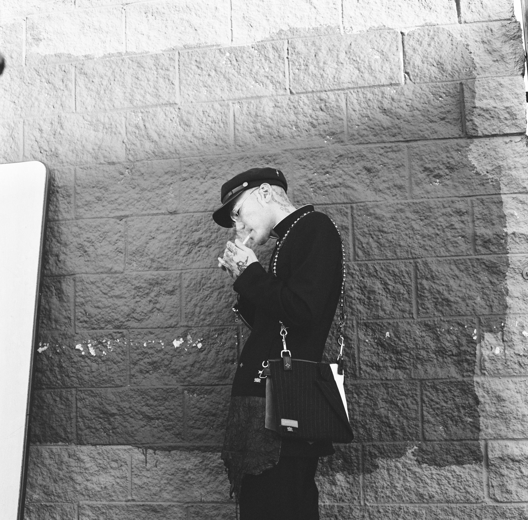 Acc. 31B - Light Blue/B&W-White Blazer Bag