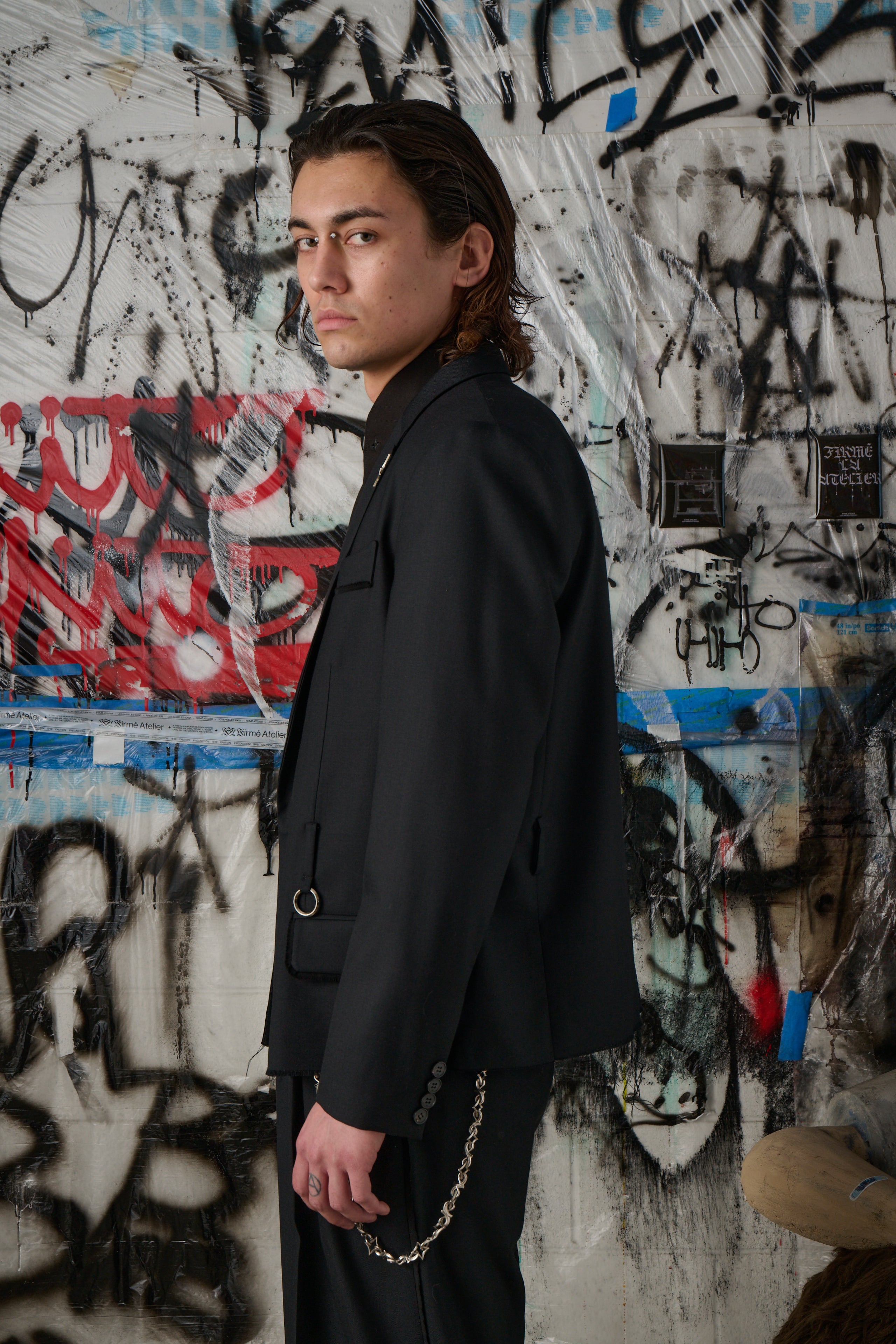 Cropped Single Breasted Blazer