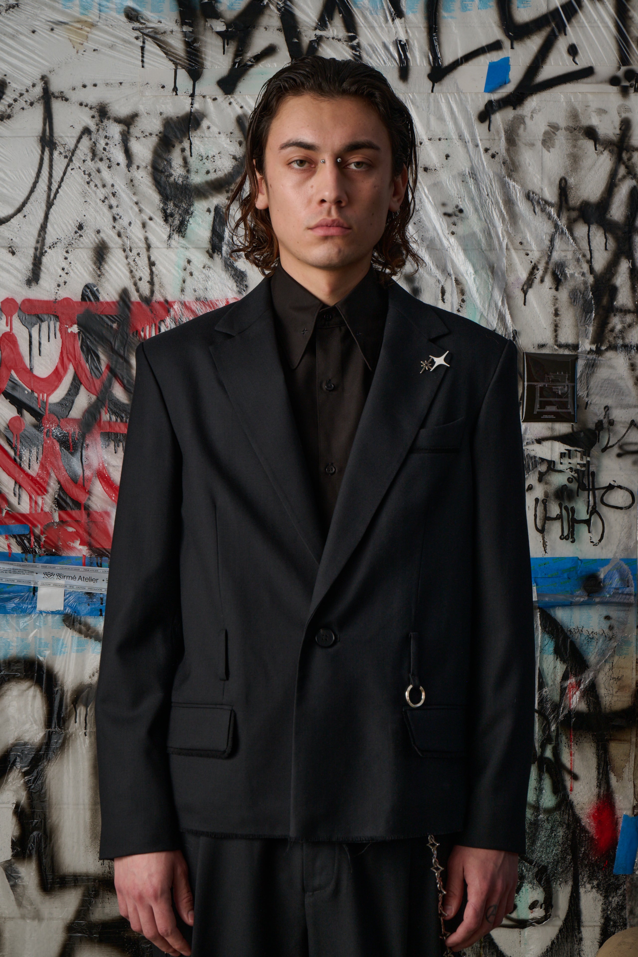 Cropped Single Breasted Blazer