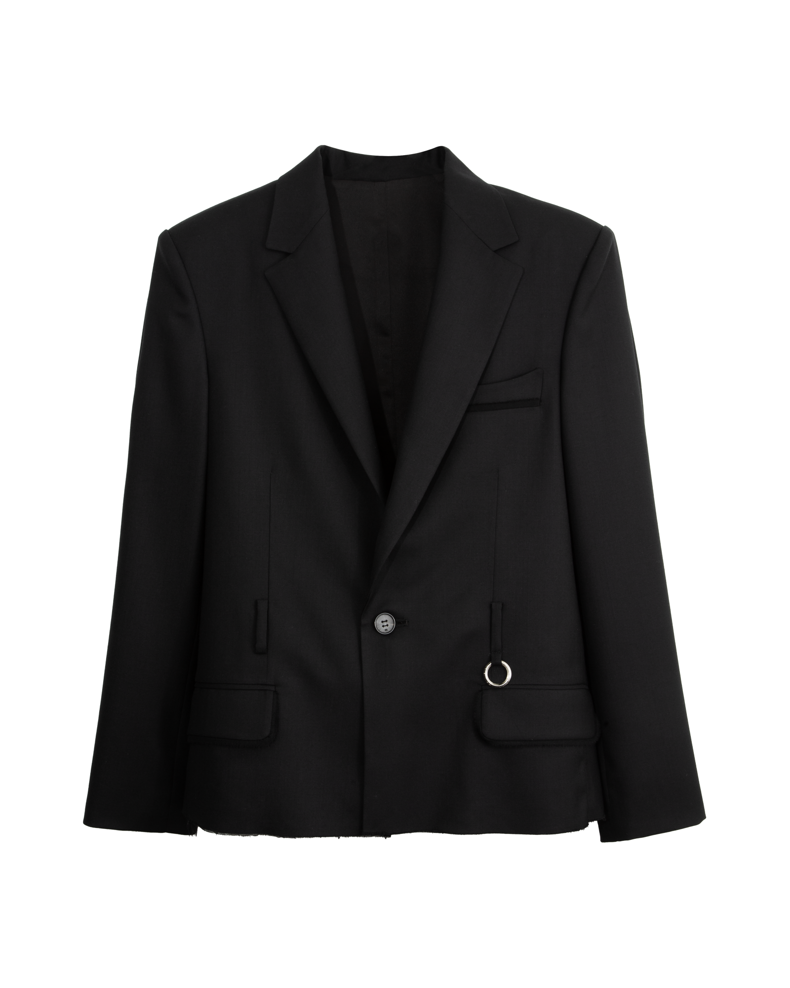Cropped Single Breasted Blazer