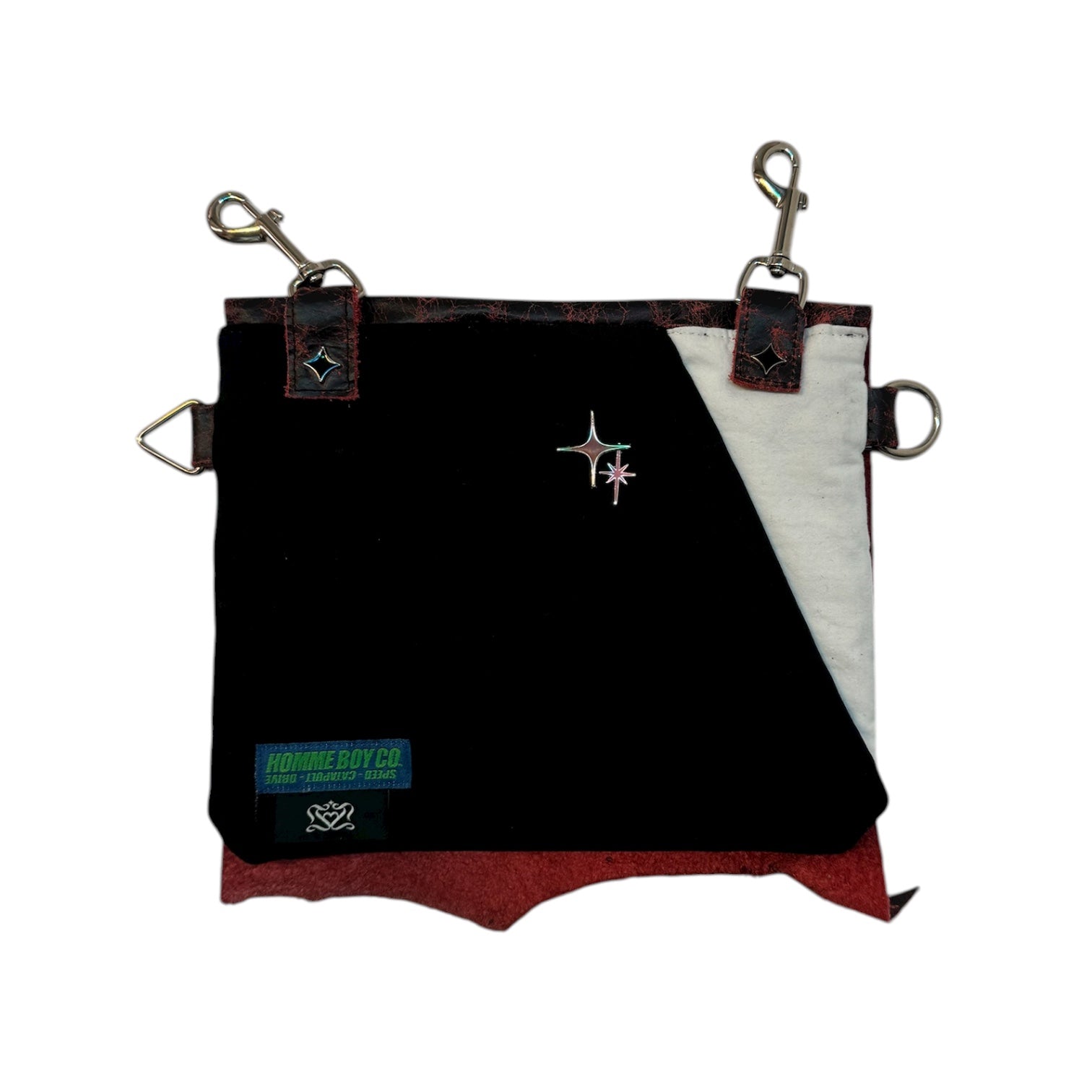 Acc. 31B - Black Cherry/Black-White Blazer Bag