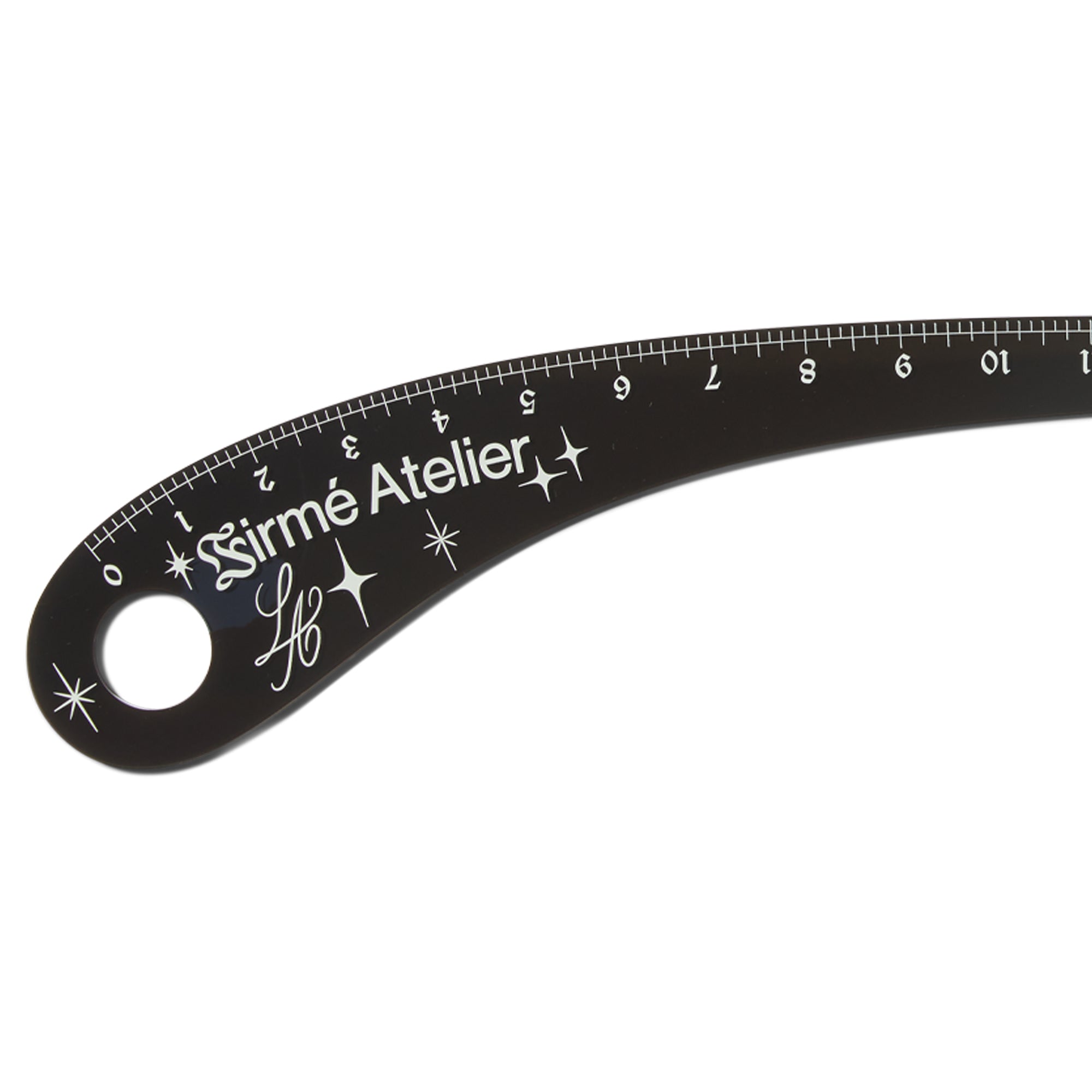 Black Acrylic Sleeve Curve Ruler