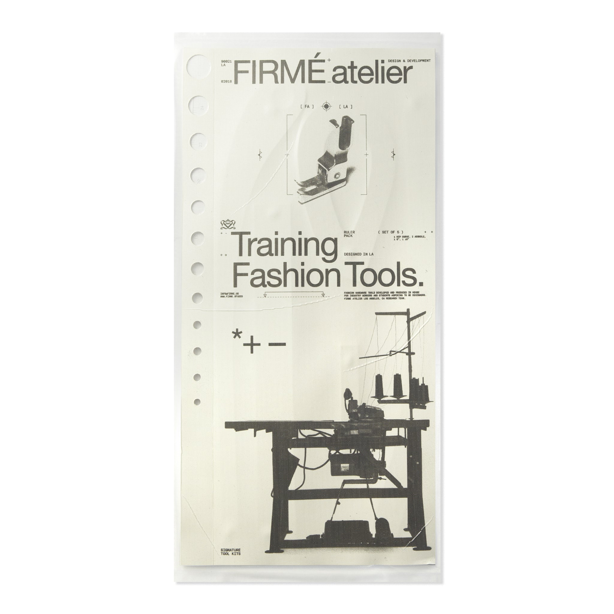 Firmé Atelier Acrylic Ruler Set (Black)